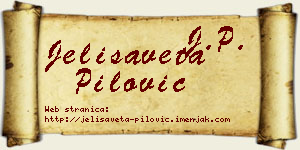 Jelisaveta Pilović vizit kartica